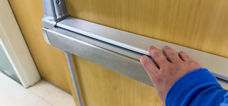 Installing a Push Bar on a Door Hazel Dell